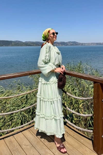 Zuhal Etekli Takım Su Yeşili