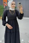 Zarife elbise siyah
