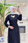 Btk Aysevil Elbise 5998 Siyah