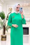 Btk Cansel Elbise Bennetton Yeşili 5299