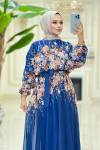 Btk Ece Elbise 5622  Saks mavisi