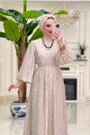 Btk İkbal Elbise Bej 5641
