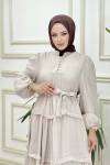 Btk Serdil Elbise 5987 Krem