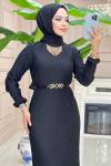 Btk dilara elbise 6195 siyah