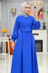 Btk ebrar elbise takım 6357 indigo