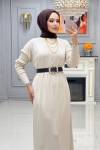 Btk eslem triko elbise 6366 taş