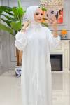 Btk hacer namaz elbisesi 6159 beyaz