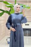 Btk şebnem elbise 6226 gri