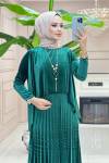 Btk suzan elbise 6225 Zümrüt