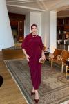 Özge Elbise Bordo