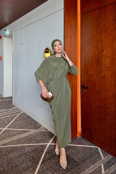 Özge Elbise Haki