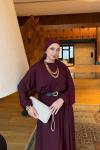 Neşe Etekli Takım Bordo