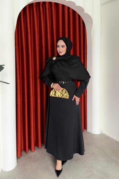 Aleyna Elbise Siyah