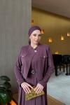 Gülsüm Elbise Takım Mürdüm