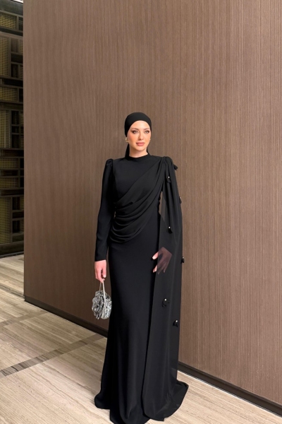 Manolya Abiye Siyah