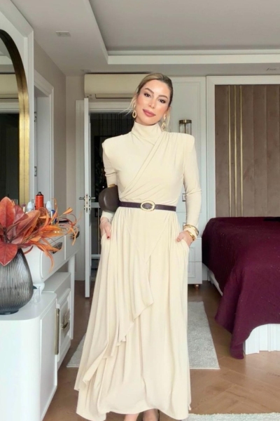 Hande Elbise Krem
