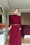 Hande Elbise Bordo