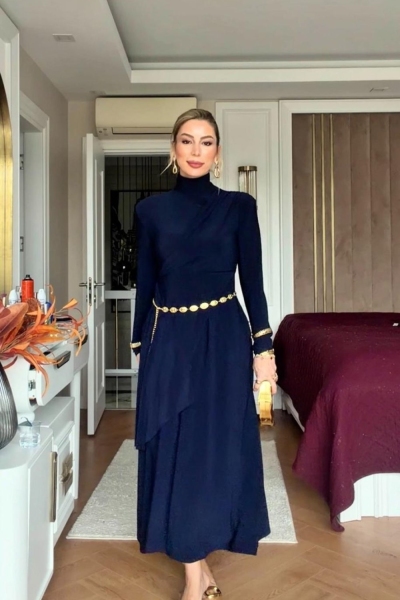 Hande Elbise Lacivert