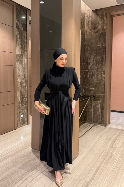 Aslı Elbise Siyah  