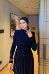 Aslı Elbise Lacivert  