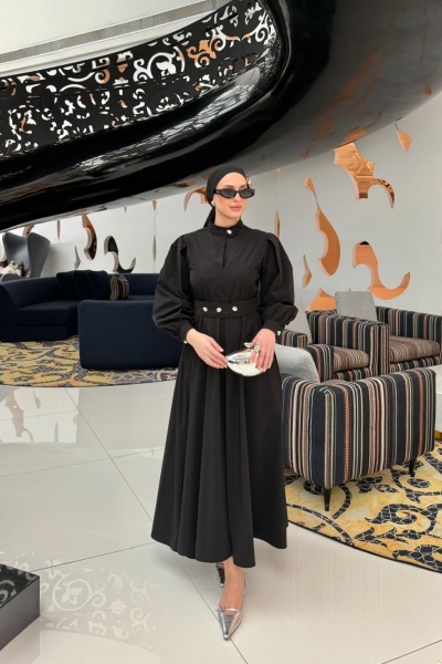 Büşra Elbise Siyah