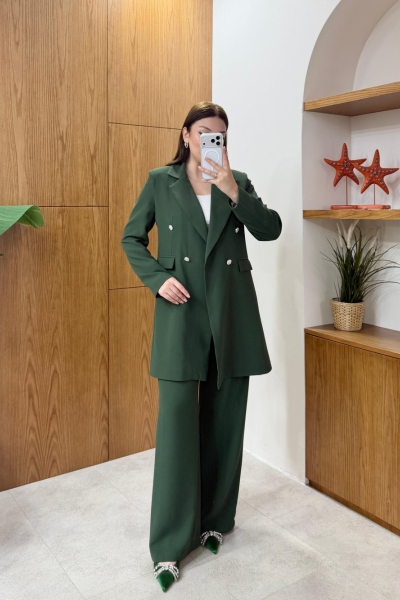 Asel Pantolonlu Takım Haki