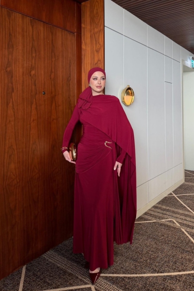 Nurdan Elbise Bordo 