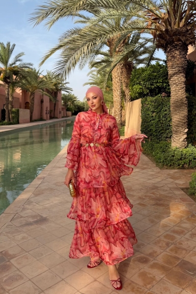 Almila Elbise Pembe 