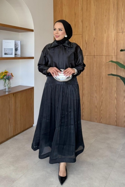 Elsa Etek Takım Siyah 