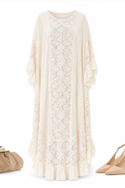 Aryel Abaya Ekru 