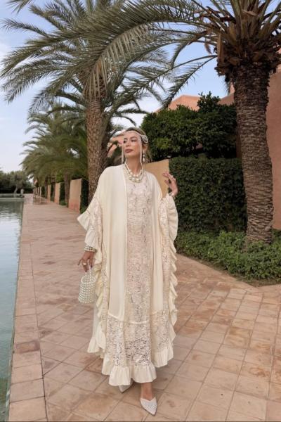 Aryel Abaya Ekru 