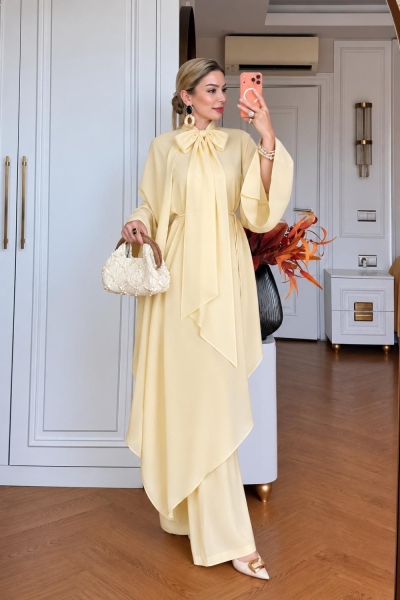 Ceyhan Pantolonlu Takım Sarı 