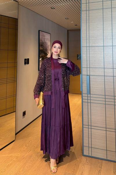 Habibe Elbise Mor 