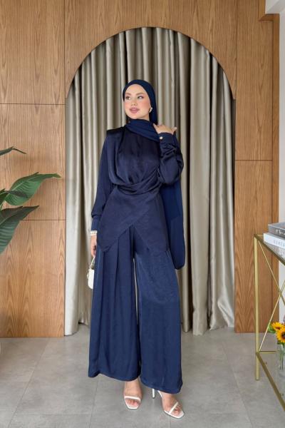 Yaşam Pantolonlu Takım Lacivert