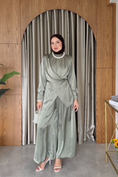 Yaşam Pantolonlu Takım Haki