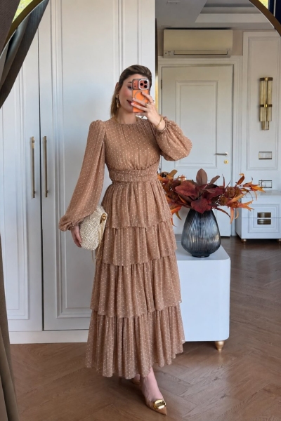 Müjgan Elbise Bej