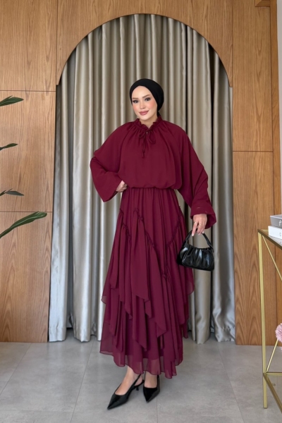 Çakır Etekli Takım Bordo