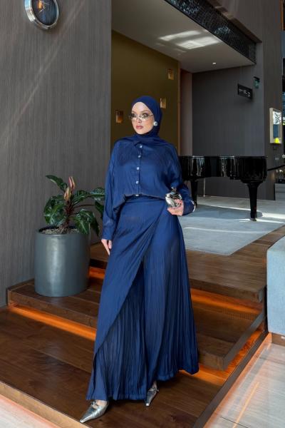 Elzem Pantolon Takım Lacivert