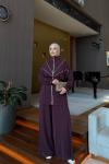 Lidya Pantolon Takım Bordo