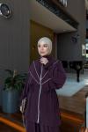 Lidya Pantolon Takım Bordo