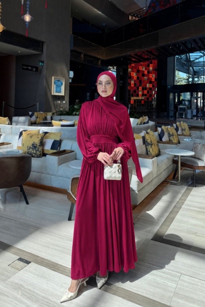 Gülce Elbise Kırmızı 