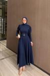 Filiz Elbise Lacivert 