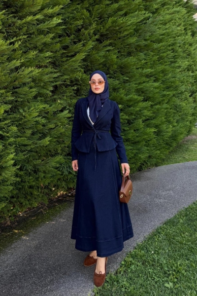 Aylin Etekli Takım Lacivert 