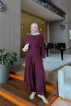 Hera Pantolon Takım Bordo 