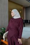 Hera Pantolon Takım Bordo 