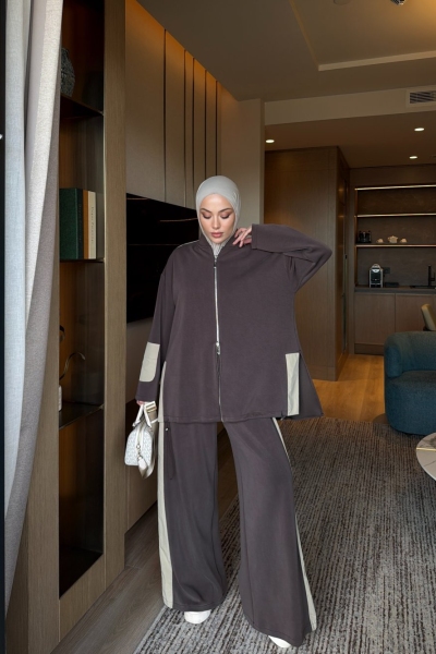 Derman Pantolon Takım Kahve 