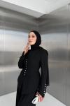 Nesrin Pantolon Takım Siyah 