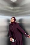 Nesrin Pantolon Takım Bordo 