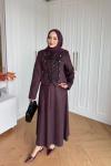 Hüsna Etekli Takım Mürdüm 
