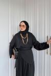Bade Pantolon Takım Siyah 